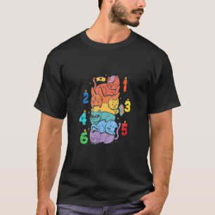 Bunter Katzen-Geburtstag für Kinder T-Shirt