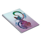 Bunter Katzen-Liebhaber Notizblock (Rechte Seite)