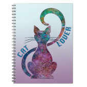 Bunter Katzen-Liebhaber Notizblock (Vorderseite)