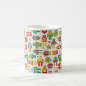 Bunter Kinderroboter Kaffeetasse (Mittel)