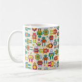 Bunter Kinderroboter Kaffeetasse (Links)