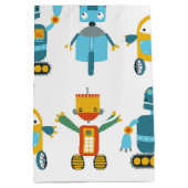 Bunter Kinderroboter Mittlere Geschenktüte (Rückseite)