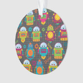 Bunter Kinderroboter Ornament (Vorderseite)