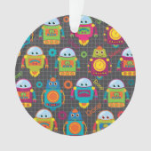 Bunter Kinderroboter Ornament (Vorderseite)