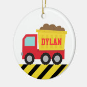 Bunter Kipper, Bau-Fahrzeug für Jungen Keramikornament (Links)