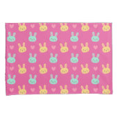 Bunter Kissenbezug des Osterhasen-Muster-| (Vorderseite-Rechts)