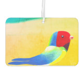 Bunter kleiner Vogel am Strand Autolufterfrischer (Rückseite)