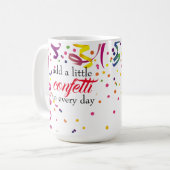 Bunter Konfetti-Mug Kaffeetasse (Vorderseite Links)