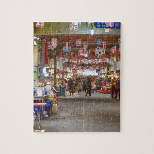 Bunter koreanischer Markt Puzzle (Vertikal)