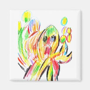 Bunter Krake Magnet
