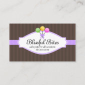 Bunter Kuchen-Pop Visitenkarte (Vorderseite)