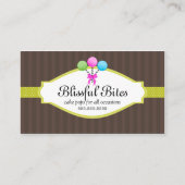 Bunter Kuchen-Pop Visitenkarte (Vorderseite)