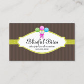 Bunter Kuchen-Pop Visitenkarte (Vorderseite)