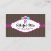 Bunter Kuchen-Pop Visitenkarte (Vorderseite)