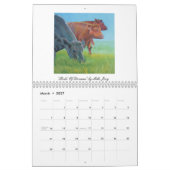 Bunter Kuh-Malerei-Kalender Kalender (Mär 2027)
