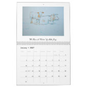 Bunter Kuh-Malerei-Kalender Kalender (Jan 2027)