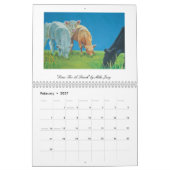 Bunter Kuh-Malerei-Kalender Kalender (Feb 2027)