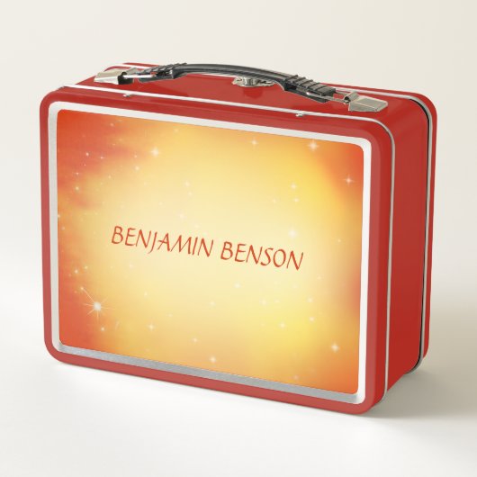 BUNTER LACHENDER CLOWN METALL BROTDOSE (Rückseite)