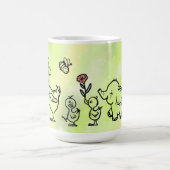 bunter Lauf  Kaffeetasse (Mittel)