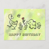 bunter Lauf  Postkarte (Vorderseite)