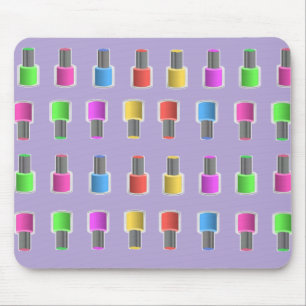 Bunter Lavendel-Nagellack füllt Mousepad ab