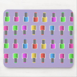 Bunter Lavendel-Nagellack füllt Mousepad ab