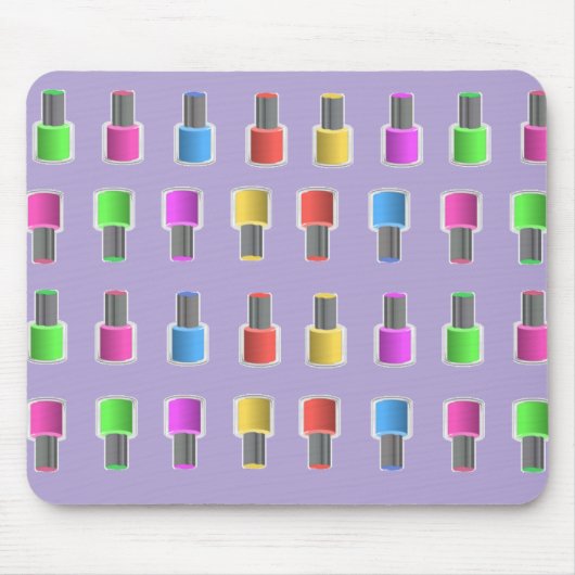 Bunter Lavendel-Nagellack füllt Mousepad ab (Vorne)