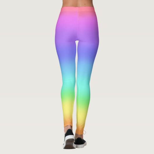 bunter legging Hipster 80er 90s ombre Regenbogens Leggings (Rückseite)
