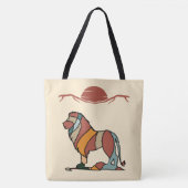 Bunter Löwe Wildlife-Tragetasche Tasche (Vorderseite)