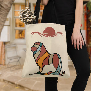 Bunter Löwe Wildlife-Tragetasche Tasche