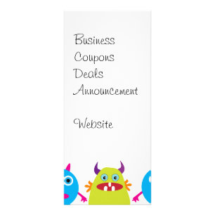Bunter lustiger Monster-Party-Geschöpf-heftiger Werbekarte