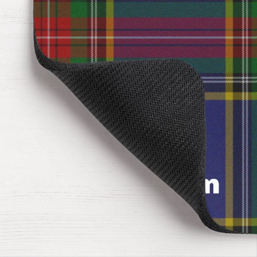 Bunter MacbethTartan kariertes Mousepad (Ecke)