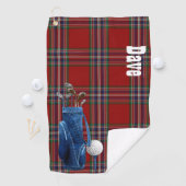 Bunter MacFarlane Tartan-kariertes Golf-Tuch Golfhandtuch (Insitu)