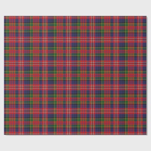 Bunter MacPhersontartan-kariertes Geschenkpapier (Flach)