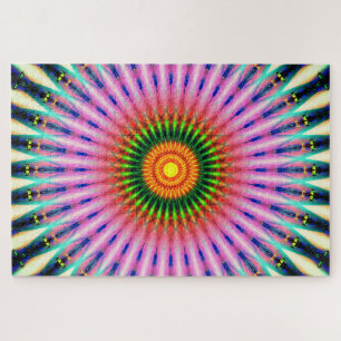 Bunter Mandala-Tunnel Puzzle