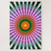 Bunter Mandala-Tunnel Puzzle (Vertikal)