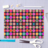 Bunter Mandalas - auf Schwarzem Seidenpapier (Handwerk)