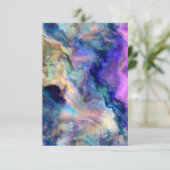 Bunter Marmor Begleitkarte (Stehend Vorderseite)