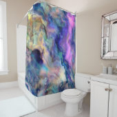 Bunter Marmor Duschvorhang (Beispiel)