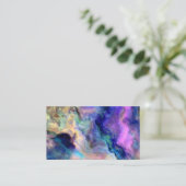 Bunter Marmor Empfehlungskarte (Stehend Vorderseite)