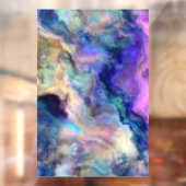 Bunter Marmor Fensteraufkleber (Blatt 2)