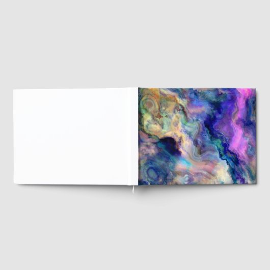 Bunter Marmor Gästebuch (Voll)