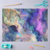 Bunter Marmor Seidenpapier (Basteln)