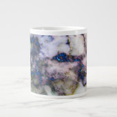 Bunter Marmorstein und Glitzer Jumbo-Tasse (Vorderseite)