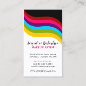 Bunter Maskenbildner Visitenkarte (Rückseite)