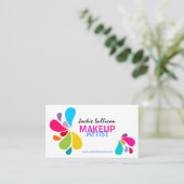 Bunter Maskenbildner Visitenkarte (Stehend Vorderseite)