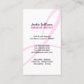 Bunter Maskenbildner Visitenkarte (Rückseite)