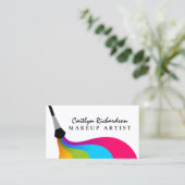 Bunter Maskenbildner Visitenkarte (Stehend Vorderseite)