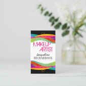 Bunter Maskenbildner Visitenkarte (Stehend Vorderseite)