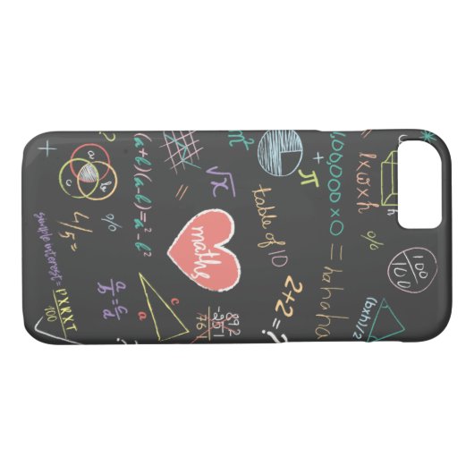 Bunter Mathematik-Formel-Telefon-Kasten Case-Mate iPhone Hülle (Rückseite (Horizontal))
